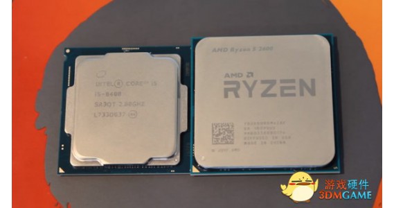 英特尔i5-8400游戏跑分对比AMD R5 2600