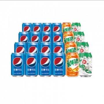 百事可乐 Pepsi 330ml*24罐 混合整箱装