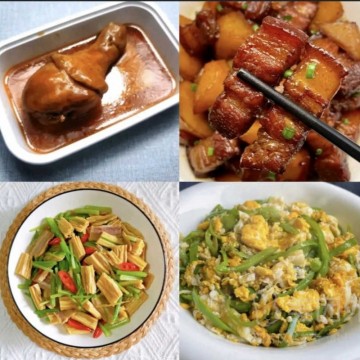【鲜香下饭】卤鸡腿+红烧肉+两素菜自选（大份菜）+主食