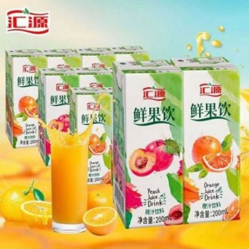 {10盒-22盒}汇源鲜果饮桃汁橙汁芒果汁蓝莓果汁饮品