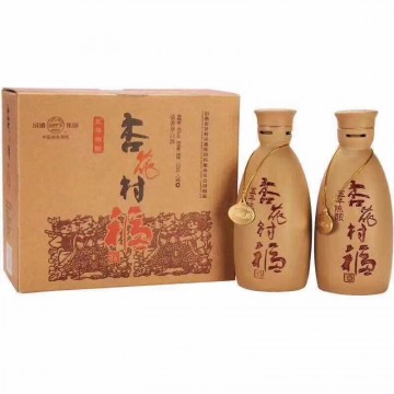 整箱批发山西特产杏花村福酒清香型45°陈酿5年盒装竹叶白酒