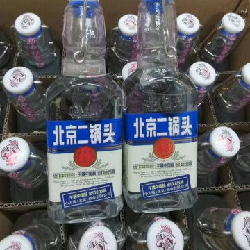 永丰二锅头出口小方瓶42度蓝标白瓶