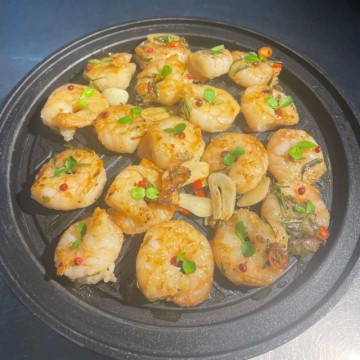 禹州小秦川新推特色美食菜系（香煎毛尖虾）