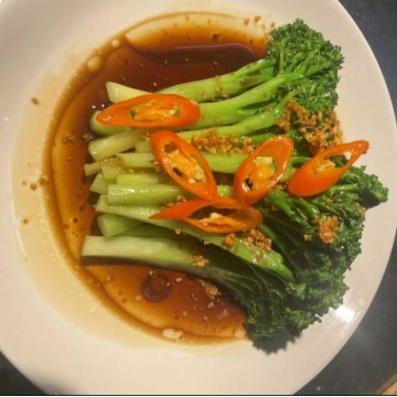 禹州小秦川新推特色美食菜系炒菜（白勺 西兰花苔）