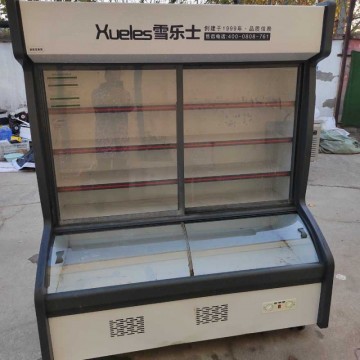 回收出售麻辣烫展示饭店点菜柜水果蔬菜烧烤冷藏保鲜商用立式冰箱
