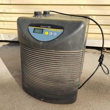 出售回收海利冷水机水族鱼缸海鲜鱼池制冷降温恒温冷暖机温控设备
