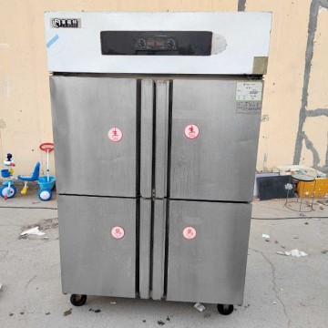 回收出售四门冰箱商用冷藏冷冻双温保鲜厨房四开门冷柜立式大容量