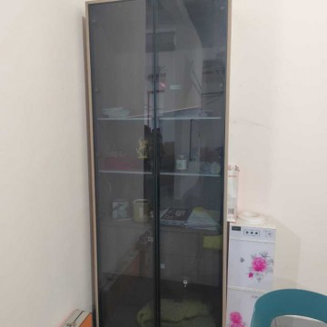 出售回收实木书柜储物柜带玻璃门自由组合整墙柜家用客厅展示柜
