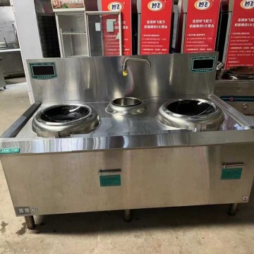 出售回收电磁炉酒店饭店大功率电磁灶15KW双头电炒炉电灶台