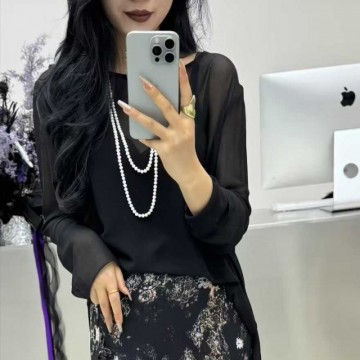 芮纳穿搭—乔其纱淑女风 尽显女性魅力