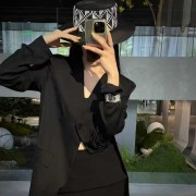 黑色套装西装商务休闲女装知性优雅高级感
