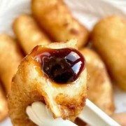 爆浆糍粑色味自然 软糯香甜 红糖味