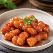 土豆条糖醋里脊酸甜可口老少皆宜必点菜