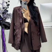 秋冬新款商务职业装白领女士套装西装外套穿搭博主