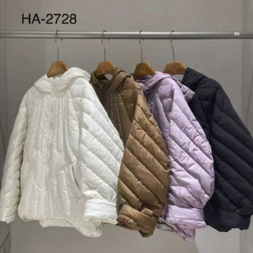 多色系女士小款羽绒服轻薄保暖显瘦舒适外套穿搭