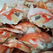 招财蟹螃蟹海鲜食材冻品清蒸油炸酒店餐饮食材