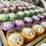 圆形慕斯杯 甜食甜点小蛋糕 奶油水果捞自助餐西餐厅甜品