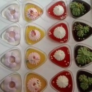 三角慕斯杯甜食甜点小蛋糕多种口味 奶油水果捞自助餐西餐厅甜品