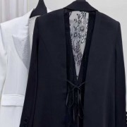 高档女士轻薄西装黑色西服白色商务休闲西服职业装