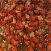炒虾尾麻辣虾尾爆炒虾尾夜市网红虾尾海鲜美食禹州小秦川