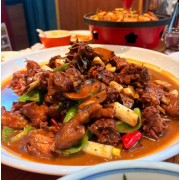 鲜炒小公鸡黑凤鸡大盘鸡秦川炒鸡餐饮美食禹州饭店特色菜