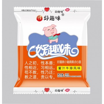 蜜汁牛排风味-好趣味小猪佩佩点心面